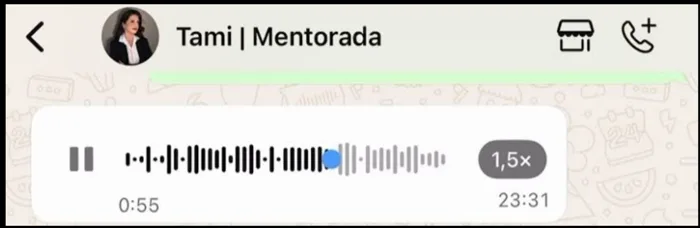 Áudio de mentorada Cliente Rápido